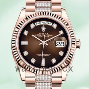Rolex Day-Date Men's 36mm m128235-0038 Brown Dial