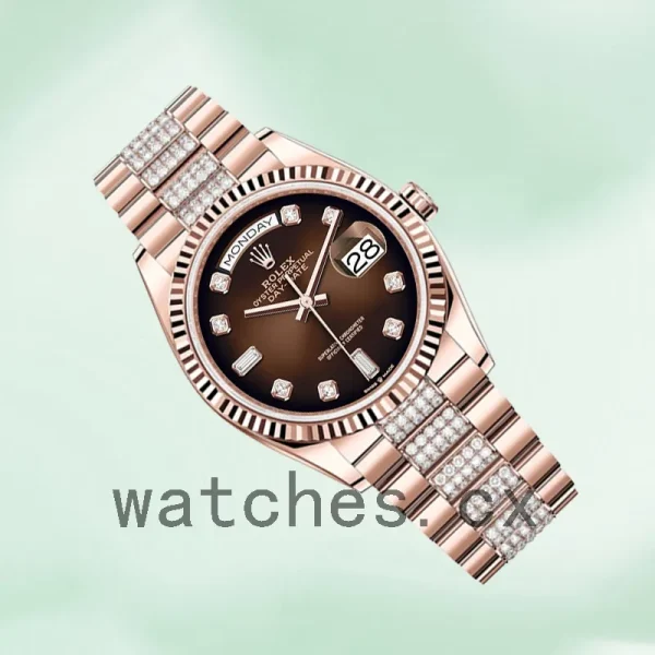 Rolex Day-Date Men's 36mm m128235-0038 Brown Dial - Image 3
