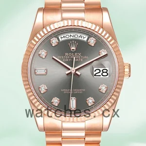 Rolex Day-Date 36mm m128235-0050 Men's Rose Gold-tone