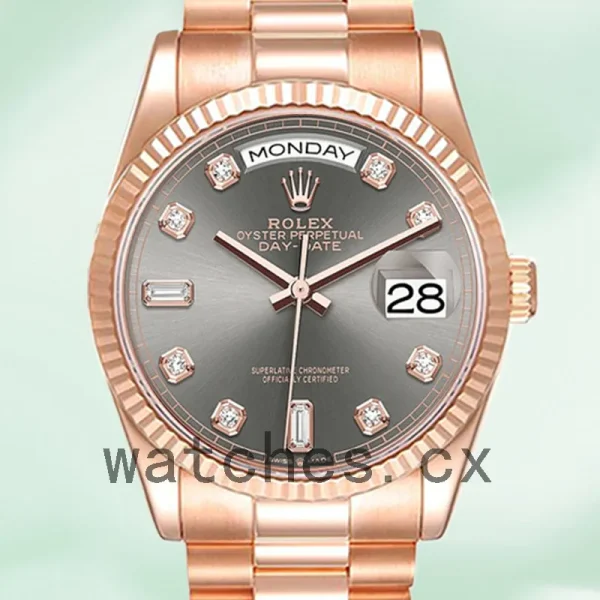 Rolex Day-Date 36mm m128235-0050 Men's Rose Gold-tone