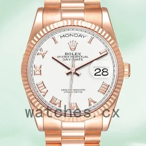 Rolex Day-Date 36mm m128235-0052 Men's Rose Gold-tone