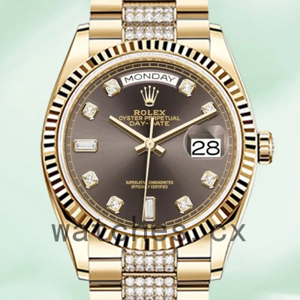 Rolex Day-Date 36mm m128238-0024 Men's Gold-tone President Bracelet