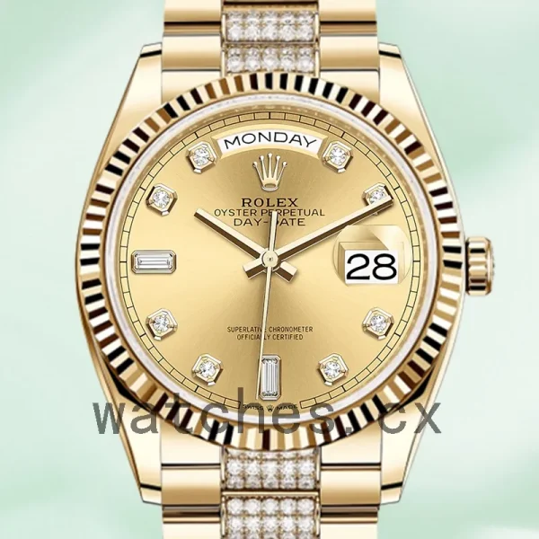 Rolex Day-Date Men's m128238-0026 36mm President Bracelet Gold-tone