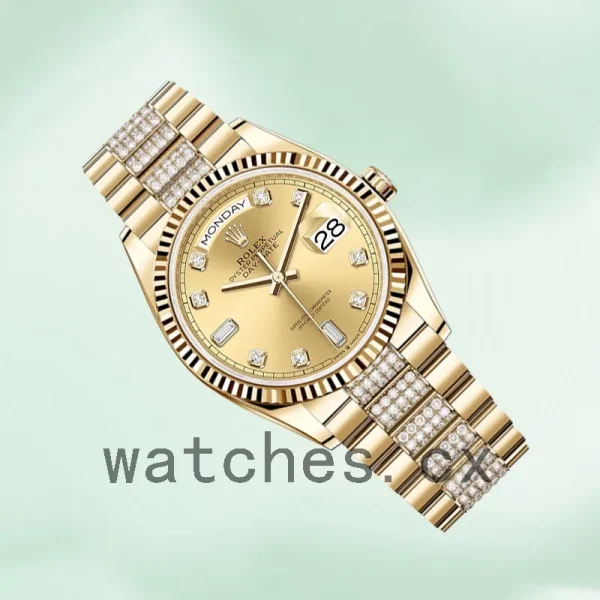 Rolex Day-Date Men's m128238-0026 36mm President Bracelet Gold-tone - Image 3