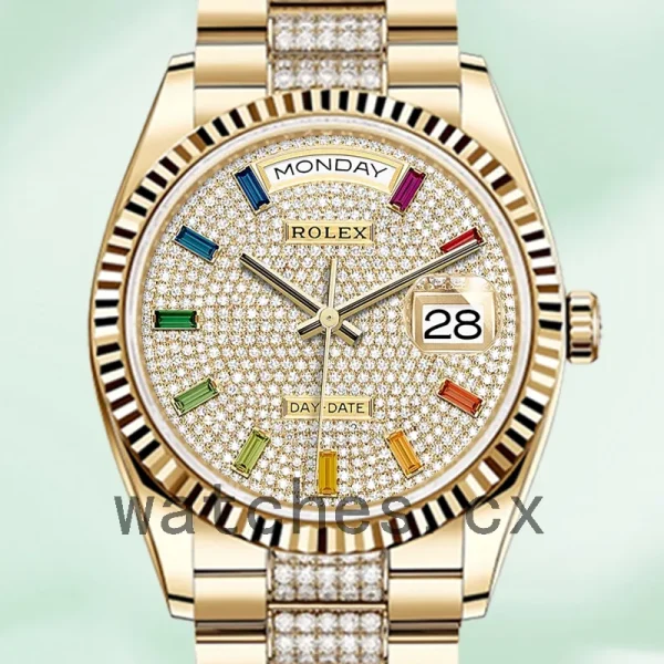 Rolex Day-Date Men's m128238-0052 36mm Gold-tone President Bracelet