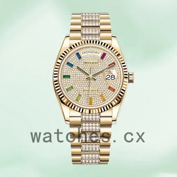 Rolex Day-Date Men's m128238-0052 36mm Gold-tone President Bracelet - Image 2