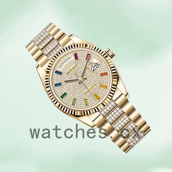 Rolex Day-Date Men's m128238-0052 36mm Gold-tone President Bracelet - Image 3