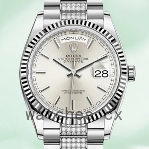 Rolex Day-Date Men's 36mm m128239-0025 Grey Dial