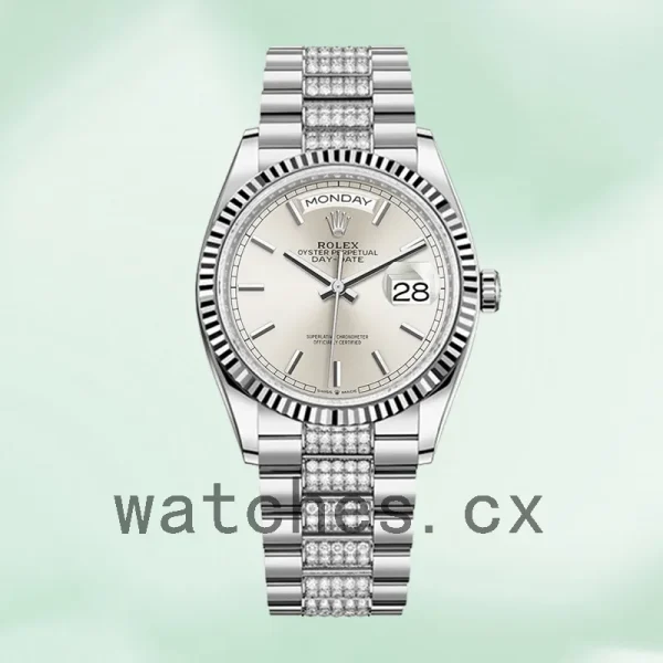 Rolex Day-Date Men's 36mm m128239-0025 Grey Dial - Image 2
