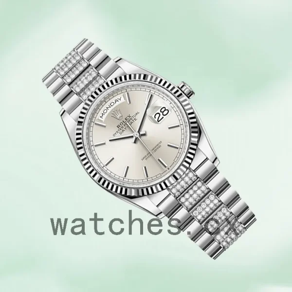 Rolex Day-Date Men's 36mm m128239-0025 Grey Dial - Image 3