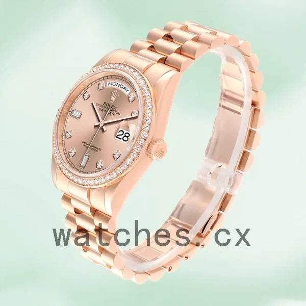Rolex Day-Date m128345rbr-0009 Men's 36mm Rose Gold Dial Automatic - Image 3