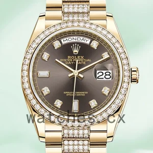 Rolex Day-Date m128348rbr-0007 Men's 36mm Brown Dial
