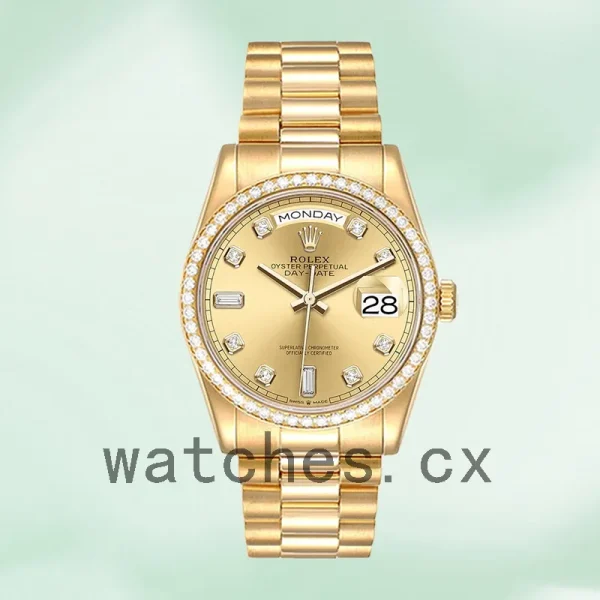Rolex Day-Date Men's m128348rbr-0008 36mm Automatic President Bracelet - Image 2