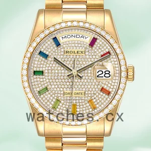 Rolex Day-Date m128348rbr-0030 Men's 36mm Gold-tone Automatic