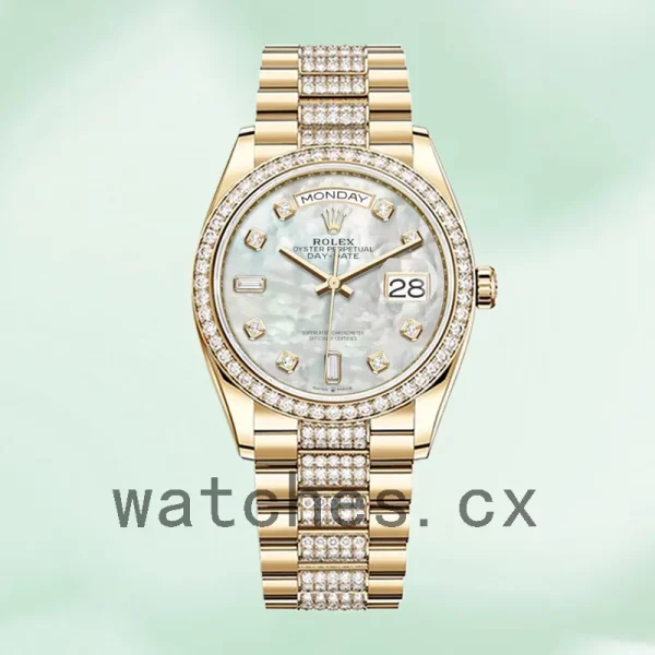 Rolex Day-Date Men's 36mm m128348rbr-0017 Gold-tone Automatic - Image 2