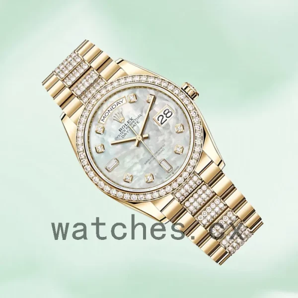 Rolex Day-Date Men's 36mm m128348rbr-0017 Gold-tone Automatic - Image 3