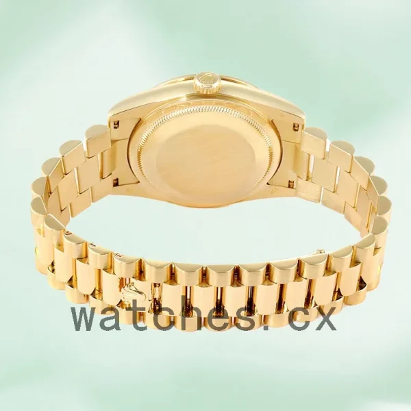 Rolex Day-Date Men's 36mm m128348rbr-0047 Gold-tone White Dial - Image 4
