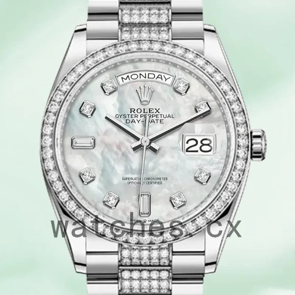 Rolex Day-Date 36mm m128349rbr-0014 Men's Silver-tone
