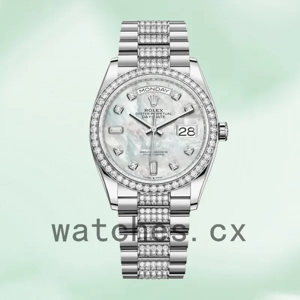 Rolex Day-Date 36mm m128349rbr-0014 Men's Silver-tone - Image 2