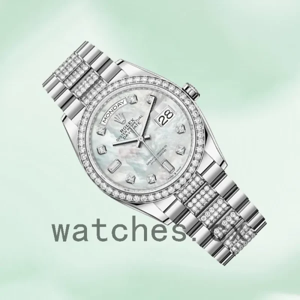 Rolex Day-Date 36mm m128349rbr-0014 Men's Silver-tone - Image 3