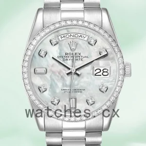 Rolex Day-Date 36mm Men's m128349rbr-0004 Silver-tone President Bracelet