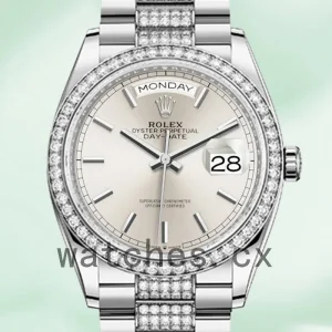 Rolex Day-Date 36mm m128349rbr-0013 Men's Silver-tone