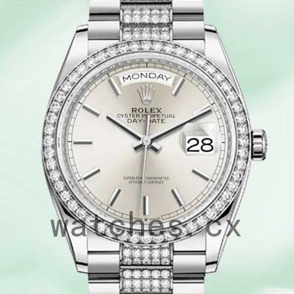 Rolex Day-Date 36mm m128349rbr-0013 Men's Silver-tone