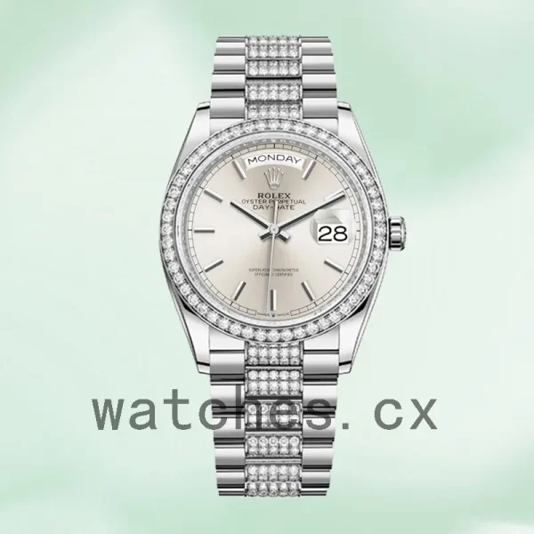Rolex Day-Date 36mm m128349rbr-0013 Men's Silver-tone - Image 2