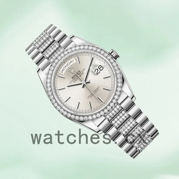 Rolex Day-Date 36mm m128349rbr-0013 Men's Silver-tone - Image 3