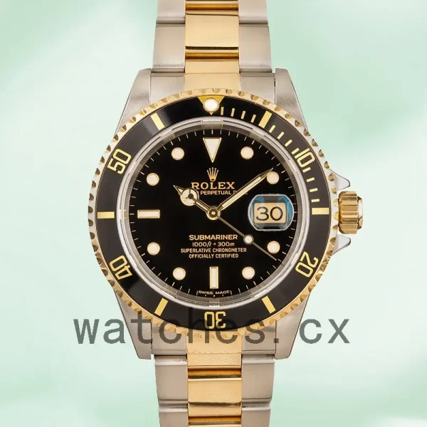 Rolex Submariner 16613 Men's 40mm Black Dial - Image 2