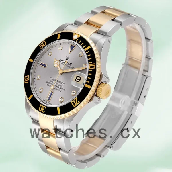 Rolex Submariner 16613 40mm Men's Silver-tone Oyster Bracelet - Image 3