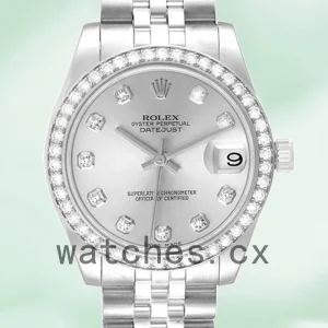 Rolex Datejust m178384-0003 Unisex 31mm Silver Dial