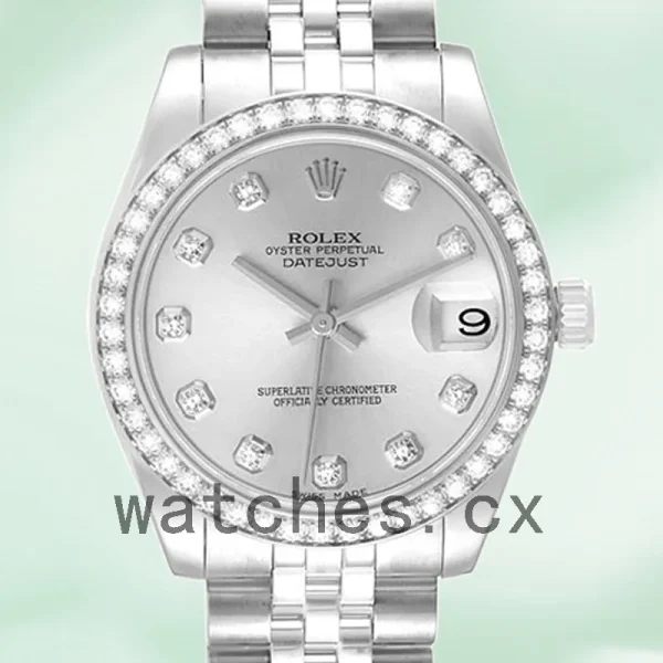 Rolex Datejust m178384-0003 Unisex 31mm Silver Dial