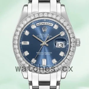 Rolex Pearlmaster 36mm Unisex 18946 Blue Dial Bracelet
