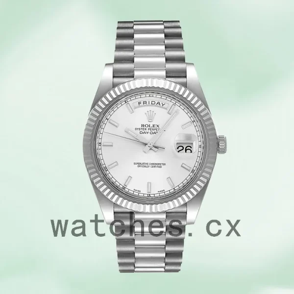 Rolex Day-Date 218239 41mm Men's White Dial President Bracelet - Image 2