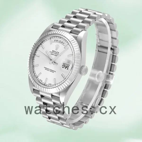 Rolex Day-Date 218239 41mm Men's White Dial President Bracelet - Image 3