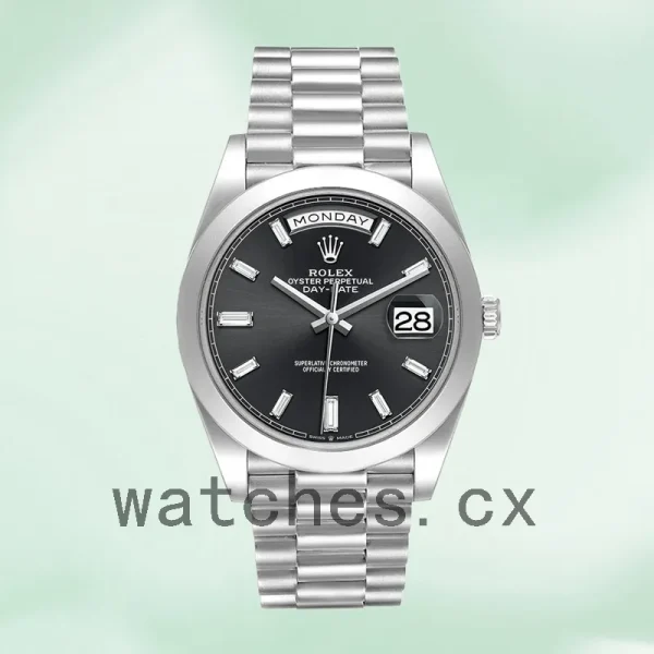 Rolex Day-Date Men's 40mm 228206 Black Dial - Image 2