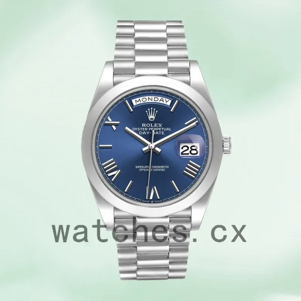 Rolex Day-Date 40mm 228206 Men's Silver-tone President Bracelet - Image 2