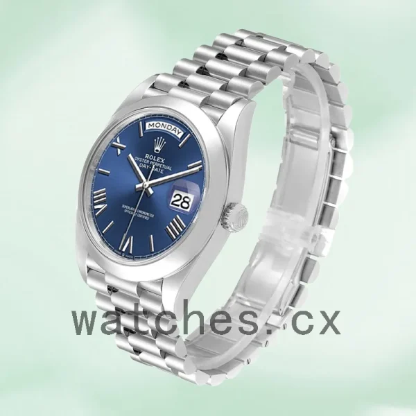 Rolex Day-Date 40mm 228206 Men's Silver-tone President Bracelet - Image 3