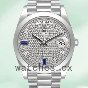 Rolex Day-Date 40mm Men's 228206 Automatic Diamond Paved Dial