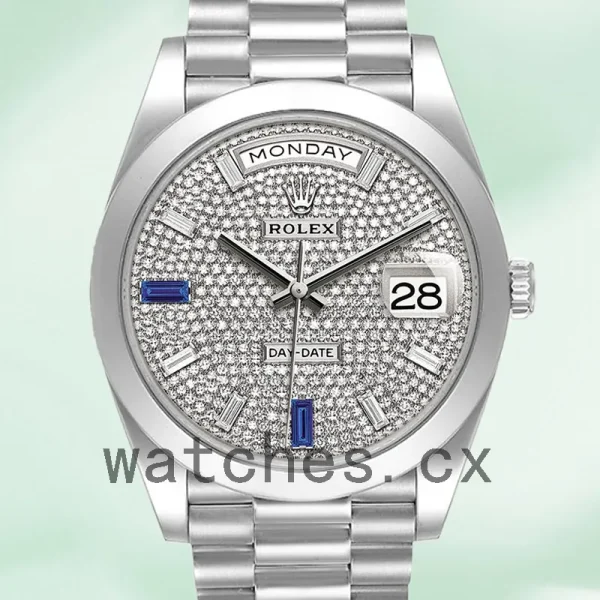 Rolex Day-Date 40mm Men's 228206 Automatic Diamond Paved Dial