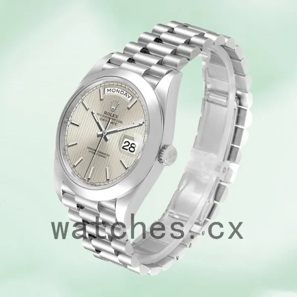 Rolex Day-Date Men's m228206-0034 40mm Silver Dial - Image 3