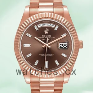 Rolex Day-Date Men's m228235-0003 40mm Rose Gold-tone