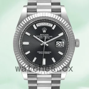Rolex Day-Date 40mm Men's m228236-0004 Automatic Black Dial