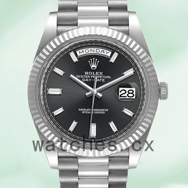 Rolex Day-Date 40mm Men's m228236-0004 Automatic Black Dial