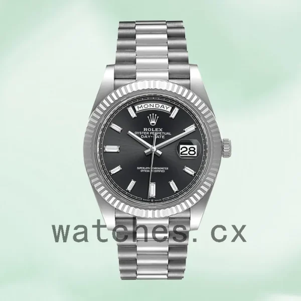 Rolex Day-Date 40mm Men's m228236-0004 Automatic Black Dial - Image 2