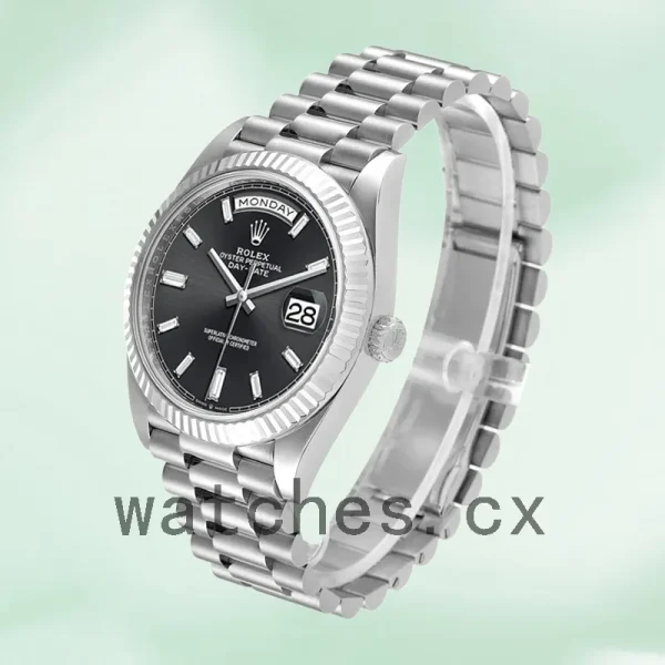 Rolex Day-Date 40mm Men's m228236-0004 Automatic Black Dial - Image 3