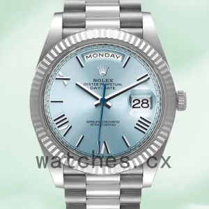 Rolex Day-Date M228236-0012 40mm Men's President Bracelet Blue Dial