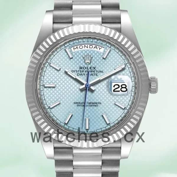 Rolex Day-Date 40mm m228236-0005 Men's Blue Dial