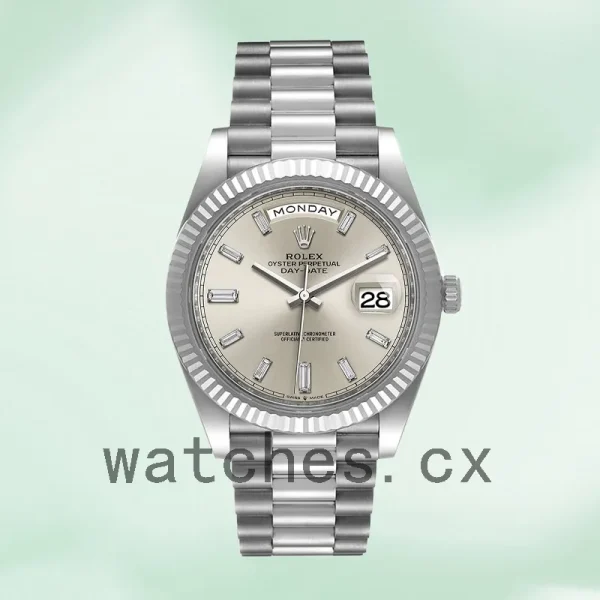 Rolex Day-Date m228236-0002 Men's 40mm Silver-tone - Image 2